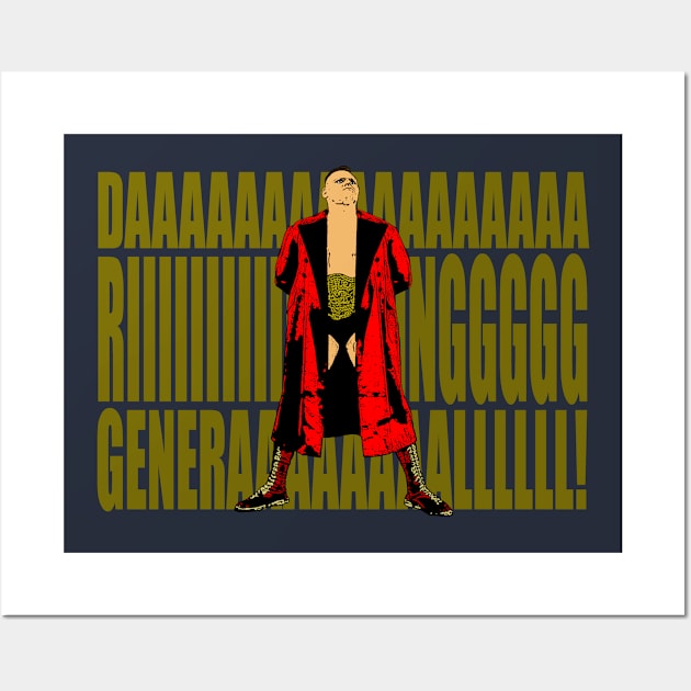 Red General (gold letters) Wall Art by BradyRain